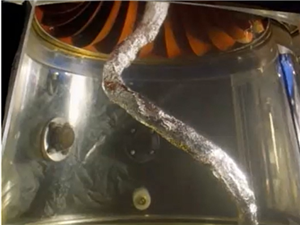 شکل ۲: ظهور vortex rope در draft tube