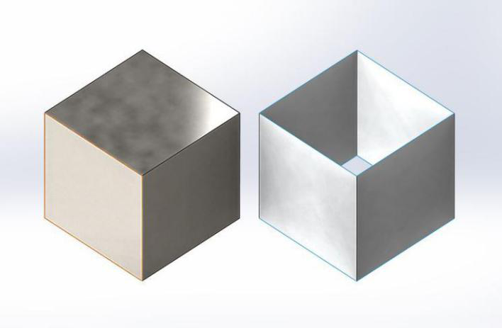 مقایسه مدل‌سازی حجمی و سطحی در SOLIDWORKS